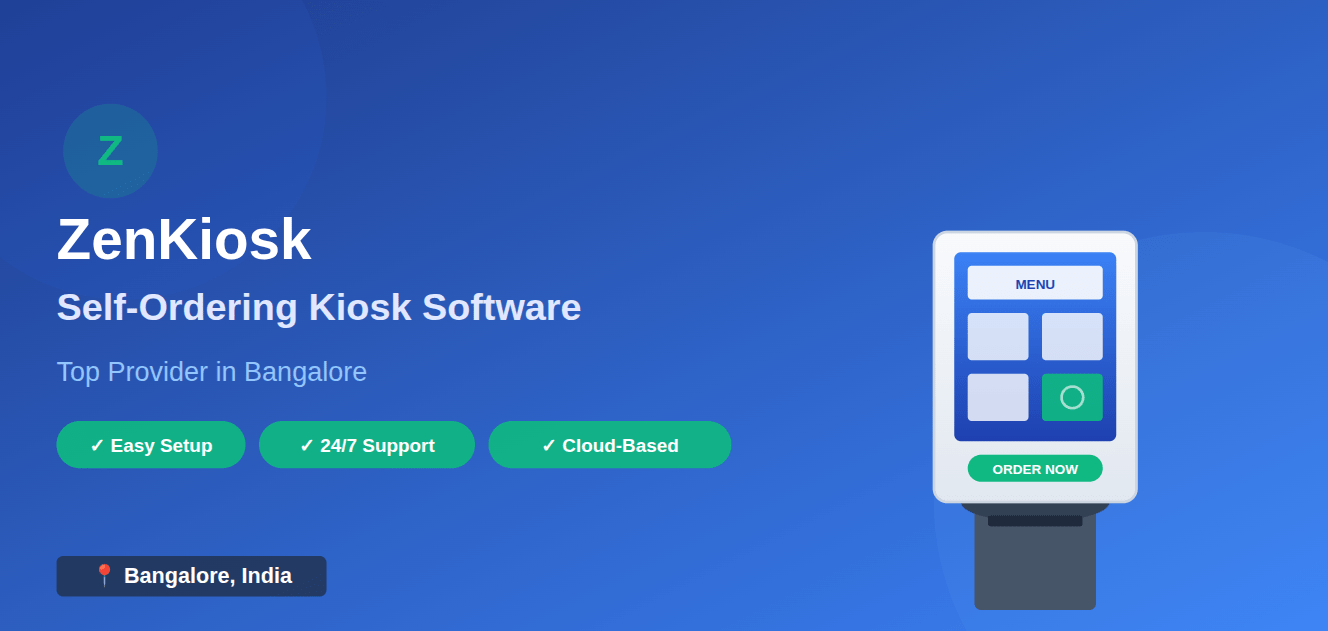 Top Self-Ordering Kiosk Software System Provider in Bangalore