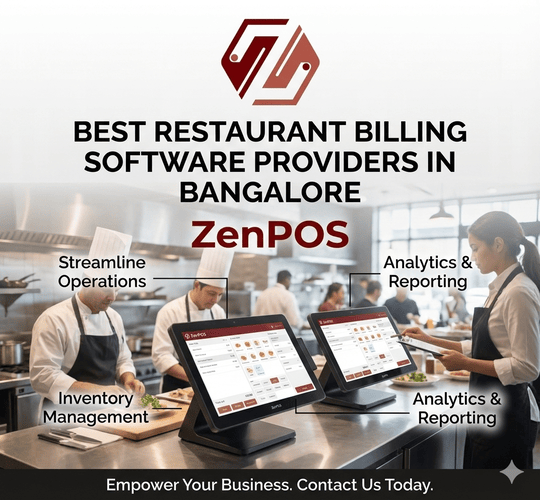 Best Restaurant Billing Software Providers in Bangalore- ZenPOS